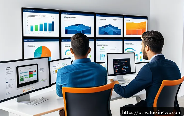 가치 기반 우선순위화와 고객 가치 - A modern office setting showing a diverse team of marketing professionals analyzing detailed consume...